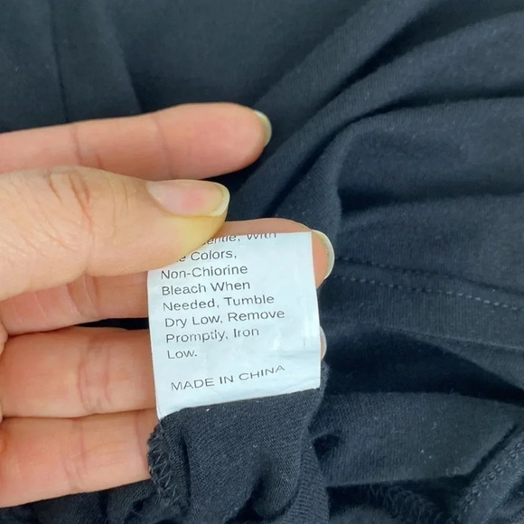 3/$15 Basic casual tie back long sleeve round neck scoop crop neck top small - Picture 11 of 13